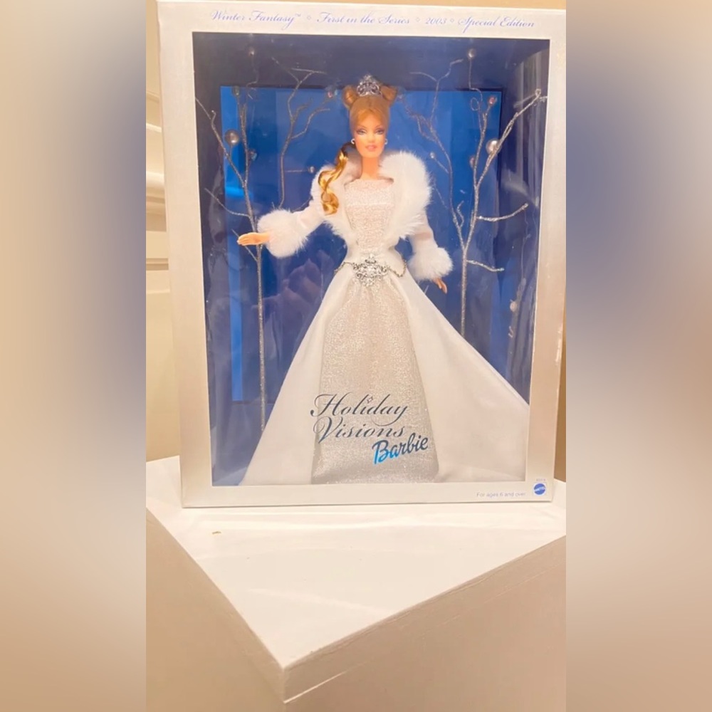 Mattel - 2003 Winter Fantasy - Holiday Visions Barbie B2519 -new in box